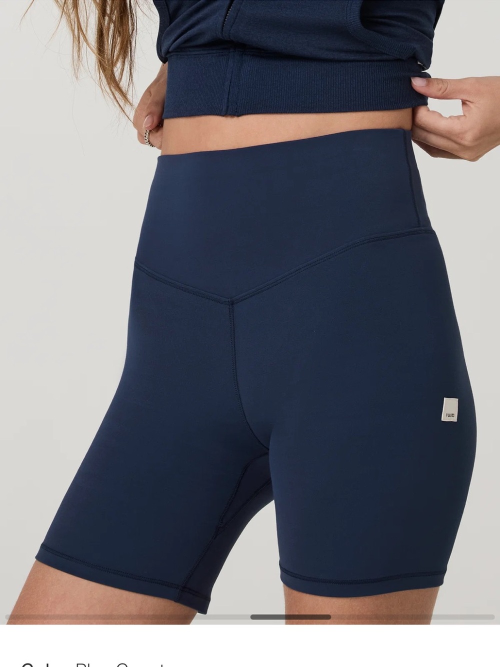 Vuori Women’s All The Form Blue Coast Shorts Large